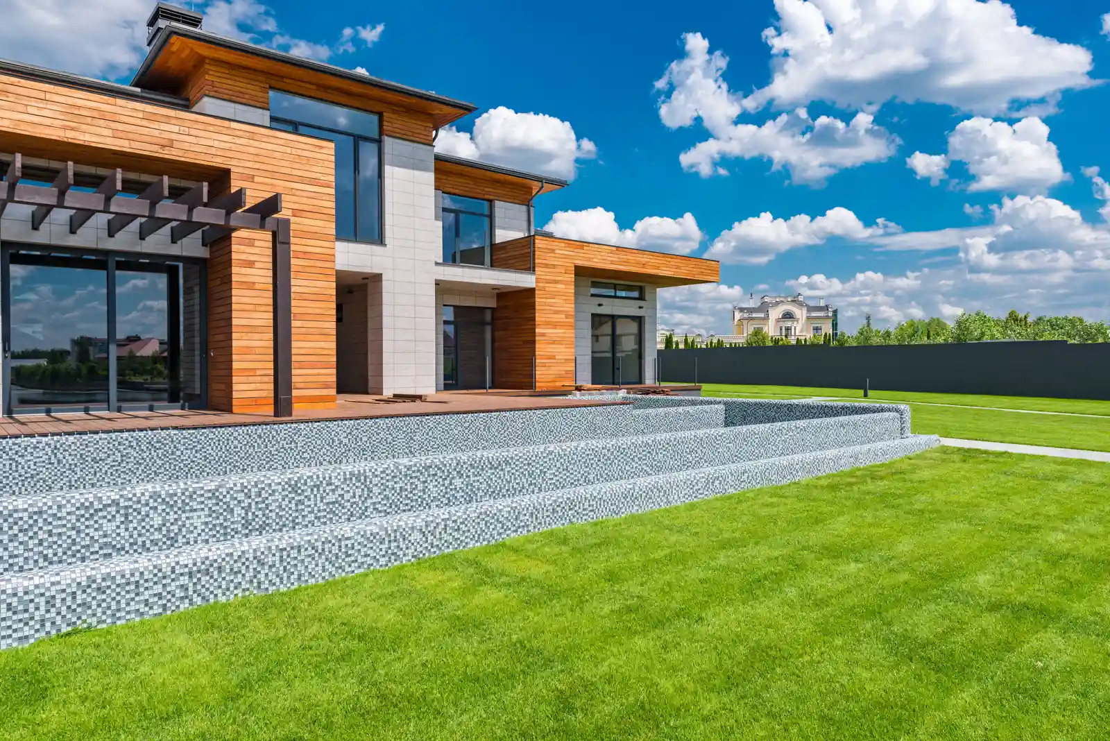 New custom masonry home exterior near Burr Ridge, IL