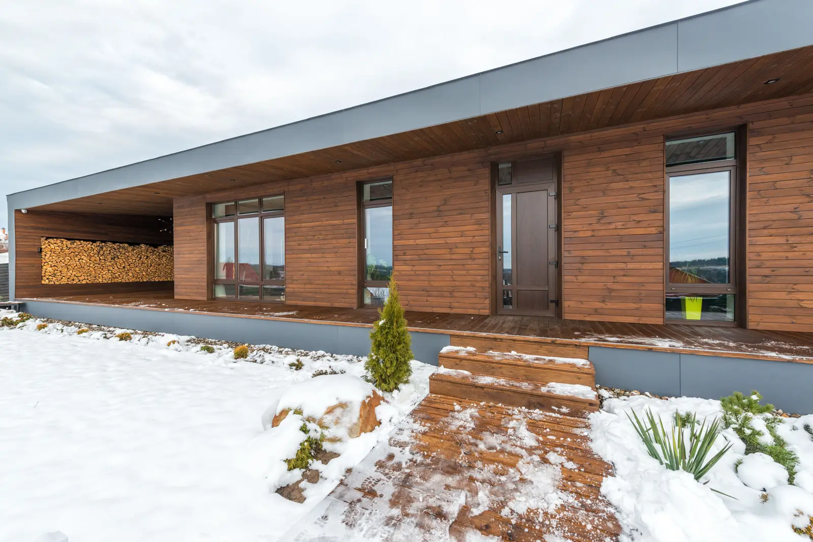 New custom masonry home exterior near Chicago, IL