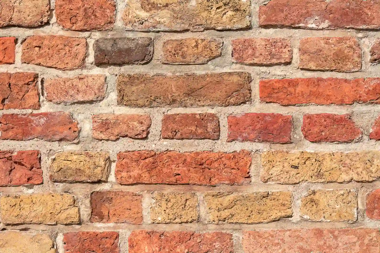 Close-up of fresh mortar joints from a tuckpointing and repointing project