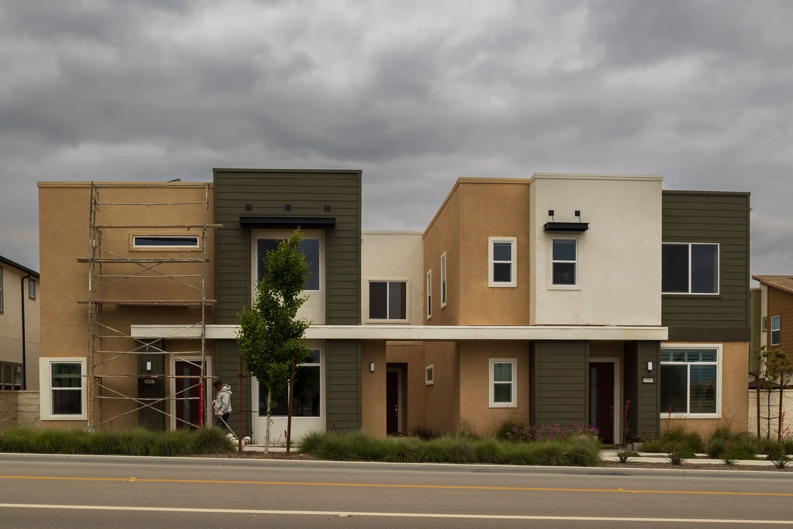 New commercial brick and stone construction near Northbrook, IL