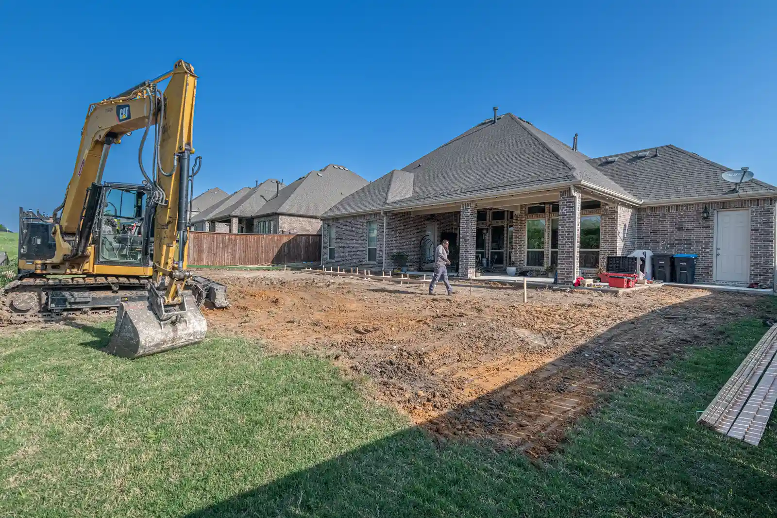 New custom masonry home exterior near Chicago, IL