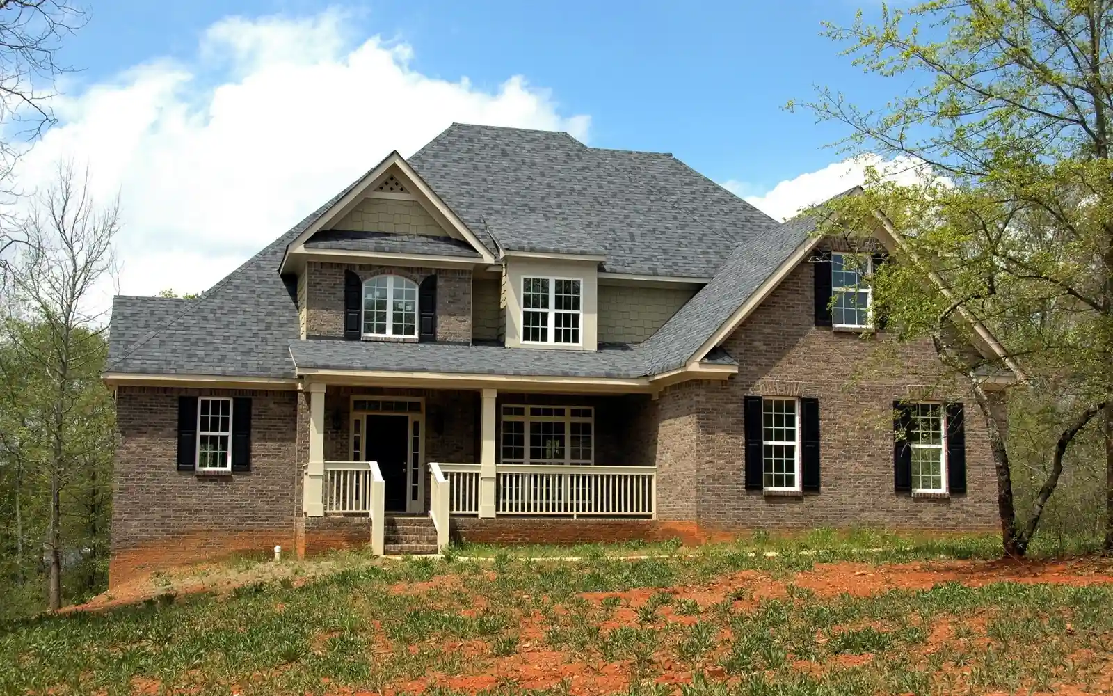 New custom masonry home exterior near Evanston, IL