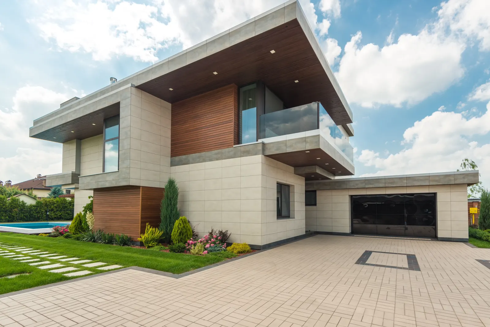 New custom masonry home exterior near Willowbrook, IL