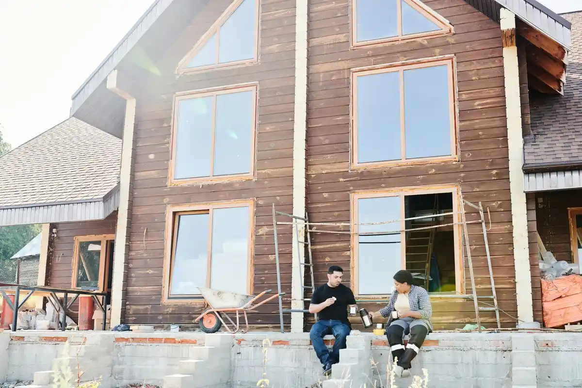 In-house brick crew on a Burr Ridge new build