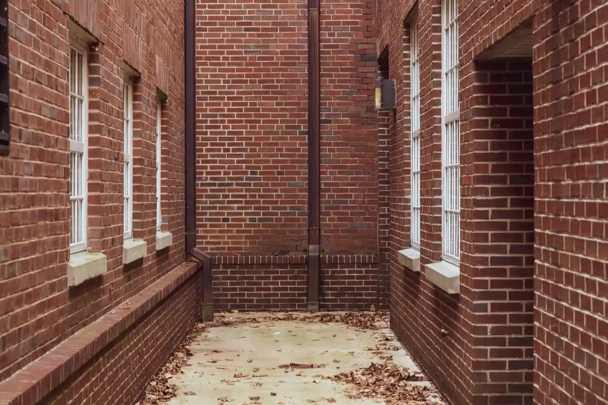 After: Entry detail — soldier course and precision jointing at the front entry surround