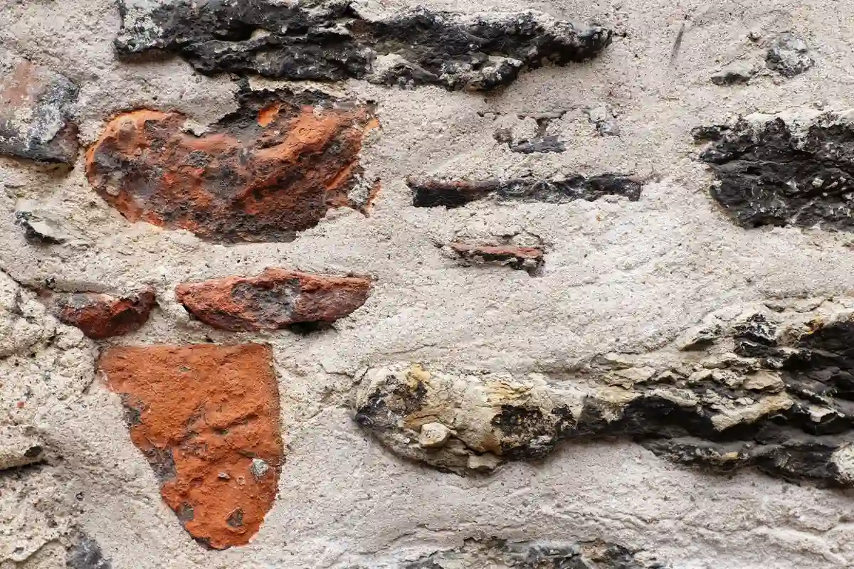 After: Main facade — joints repointed with custom color-matched mortar, tooled to original profile
