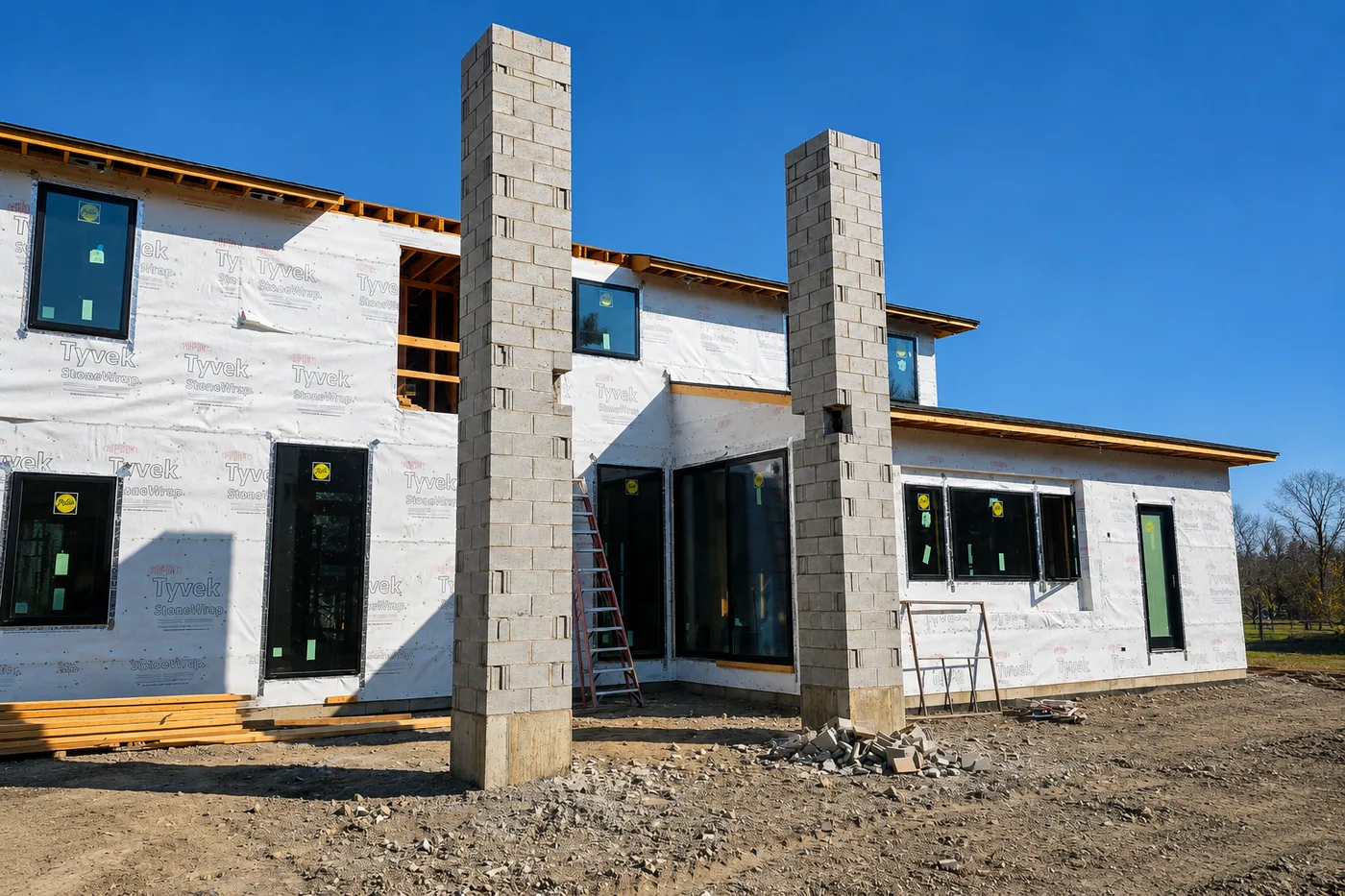 CMU Concrete Block Installation in Elmhurst