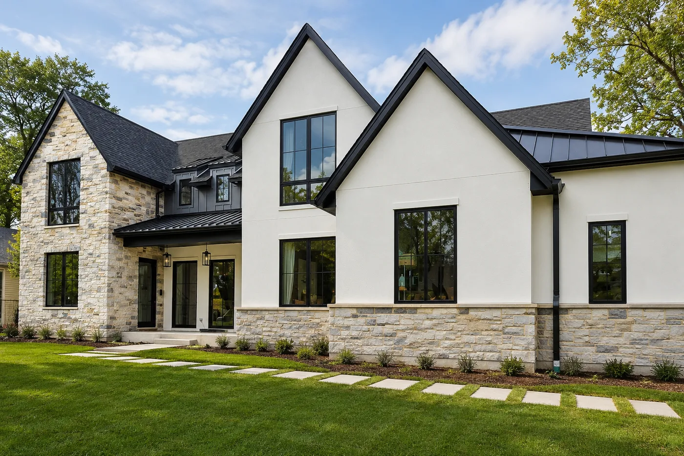 Custom Home Masonry Construction in Arlington Heights