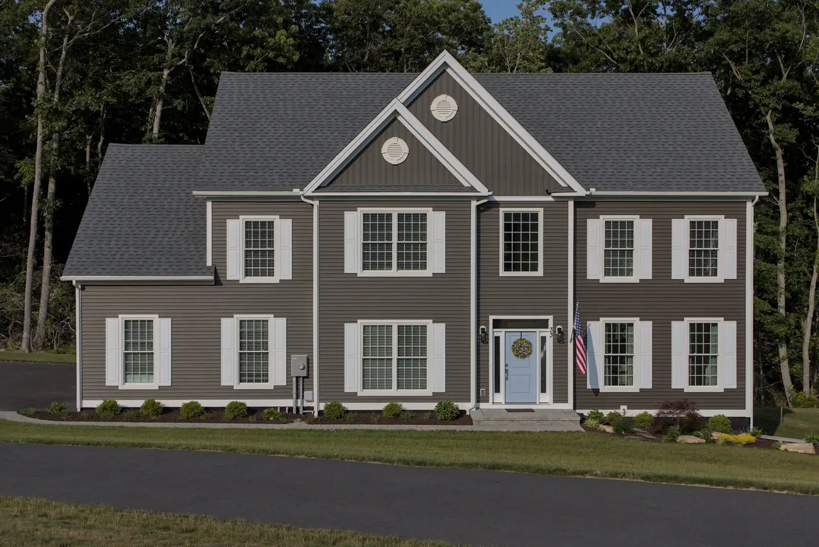 New custom masonry home exterior near Winnetka, IL