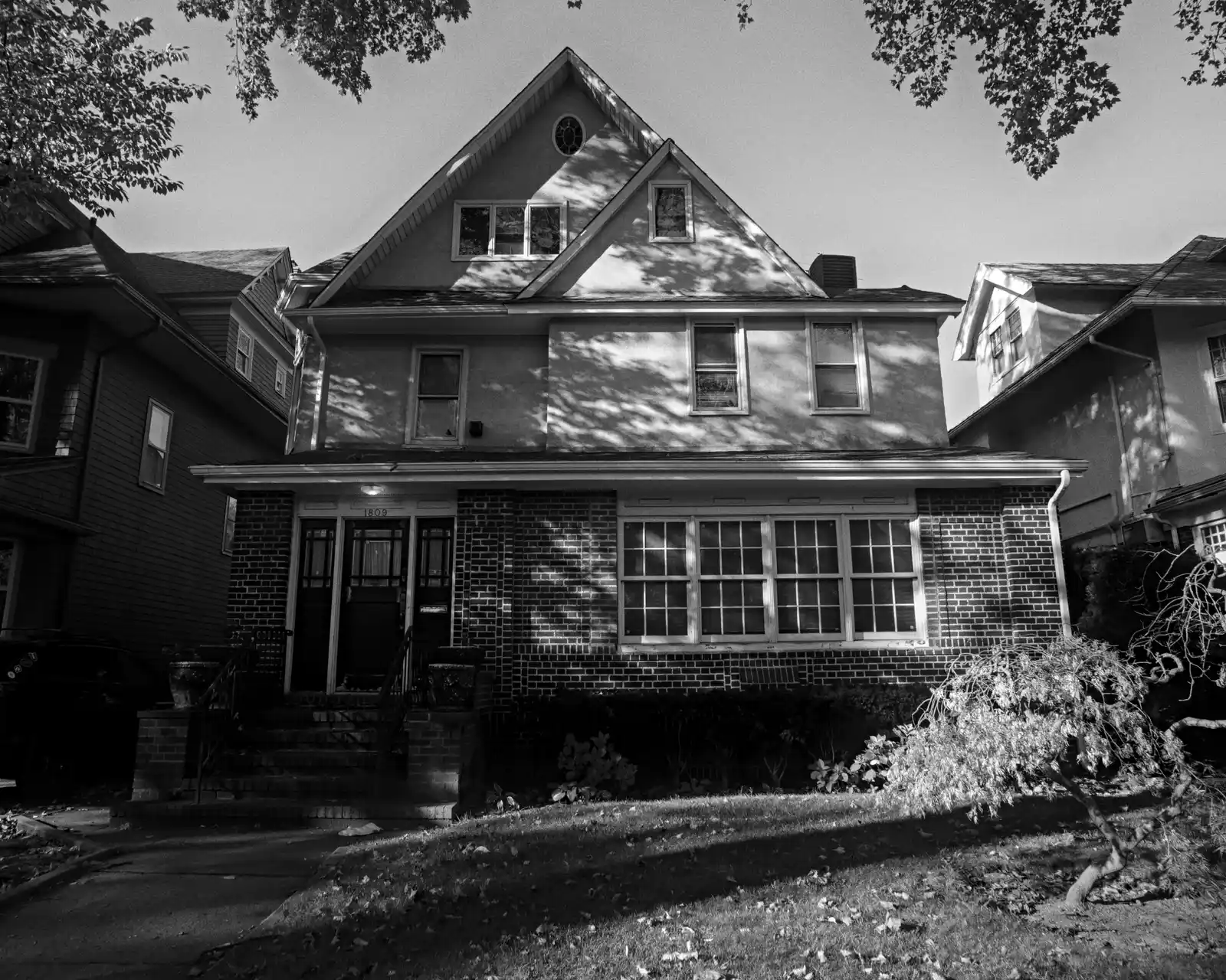 New custom masonry home exterior near Wilmette, IL