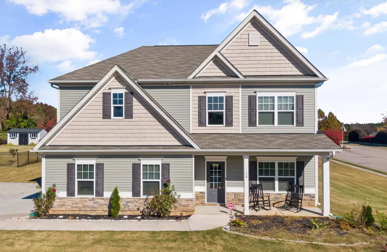 New custom masonry home exterior near Wilmette, IL