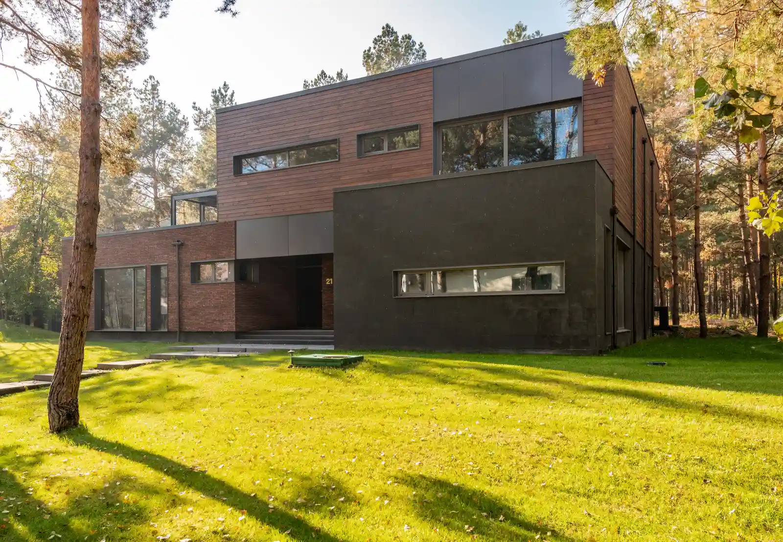 New custom masonry home exterior near Naperville, IL