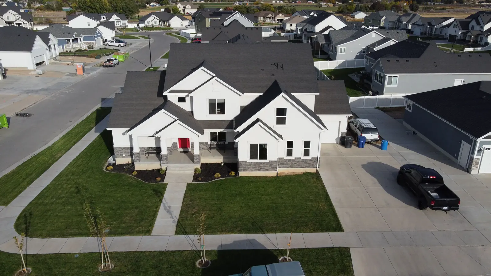 New custom masonry home exterior near Highland Park, IL