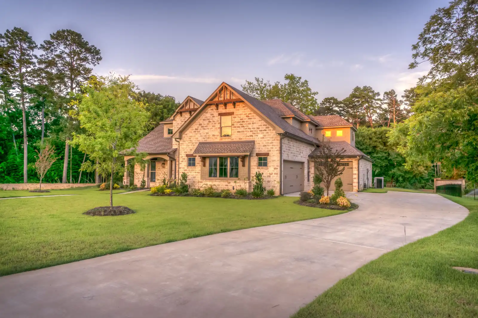 New custom masonry home exterior near Elmhurst, IL
