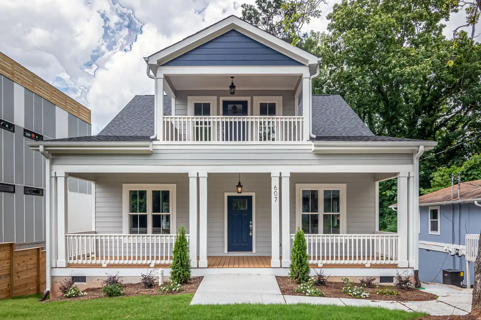 New custom masonry home exterior near Western Springs, IL