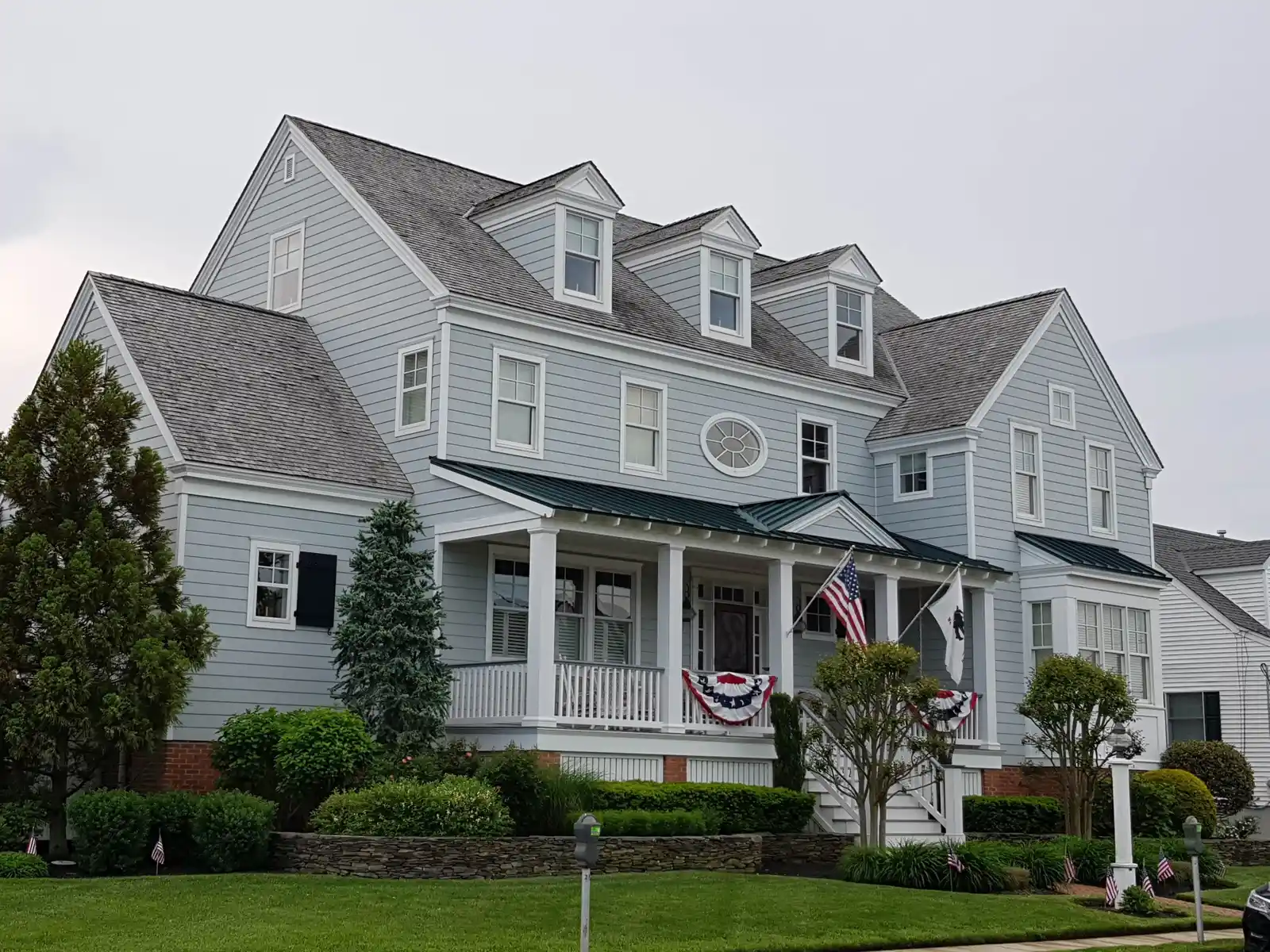 New custom masonry home exterior near Clarendon Hills, IL