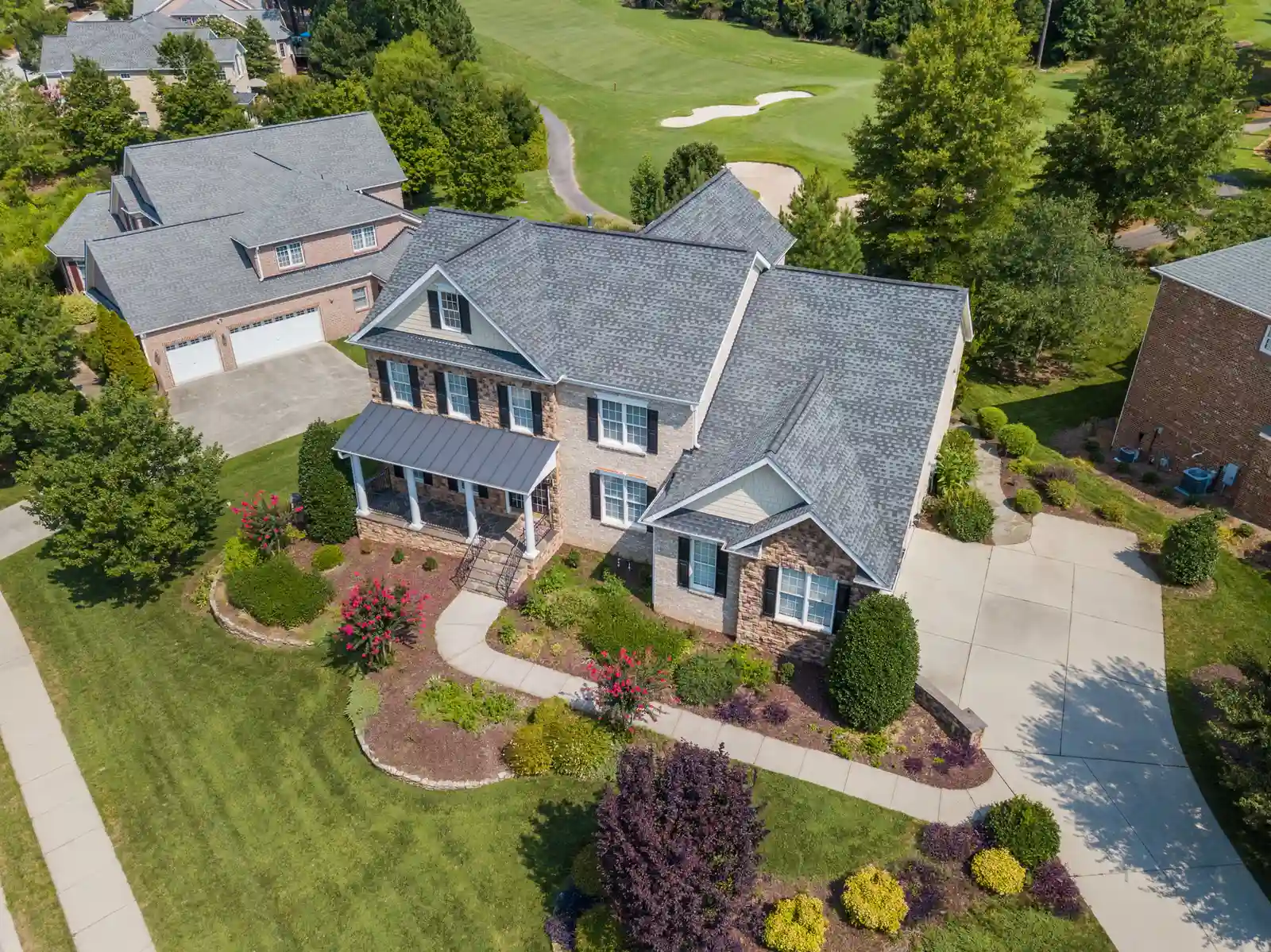 New custom masonry home exterior near Glencoe, IL
