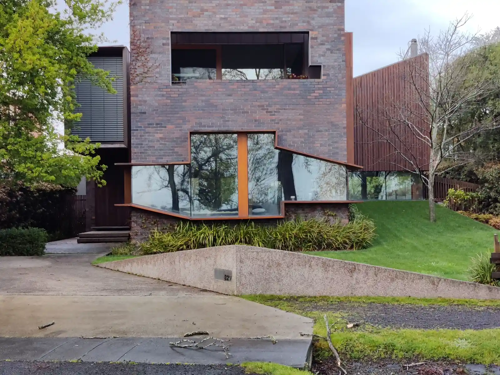 New custom masonry home exterior near Evanston, IL