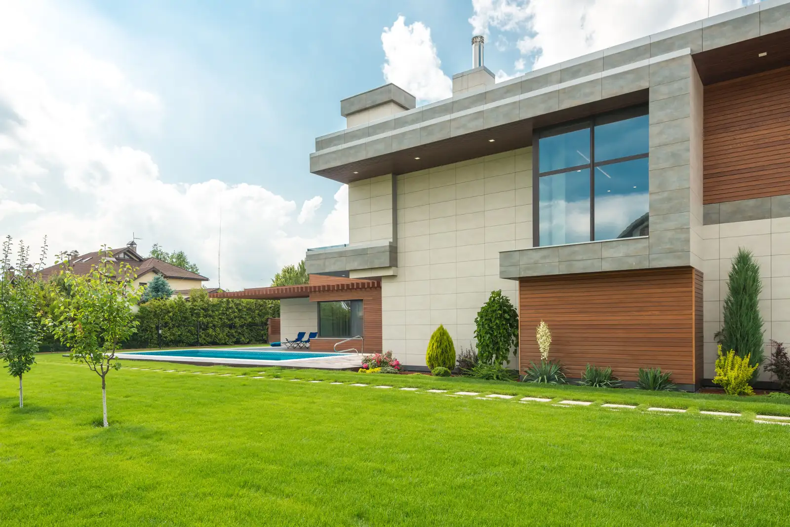 New custom masonry home exterior near Clarendon Hills, IL