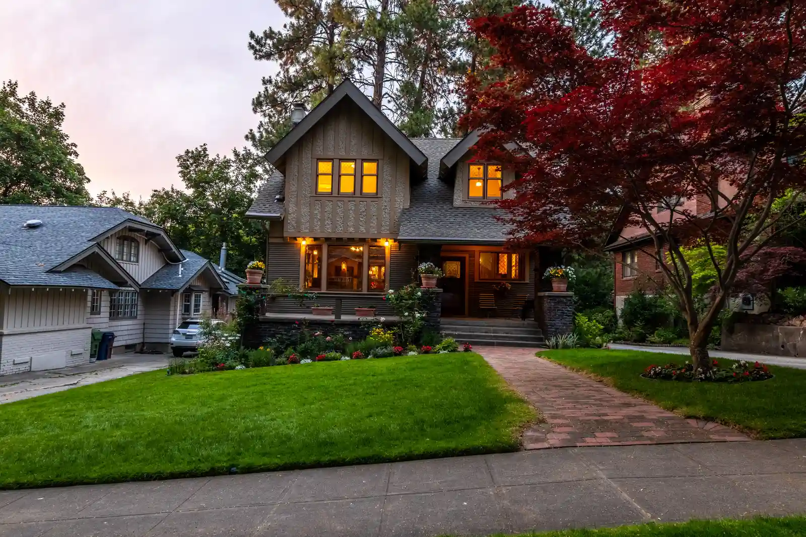 New custom masonry home exterior near Elmhurst, IL