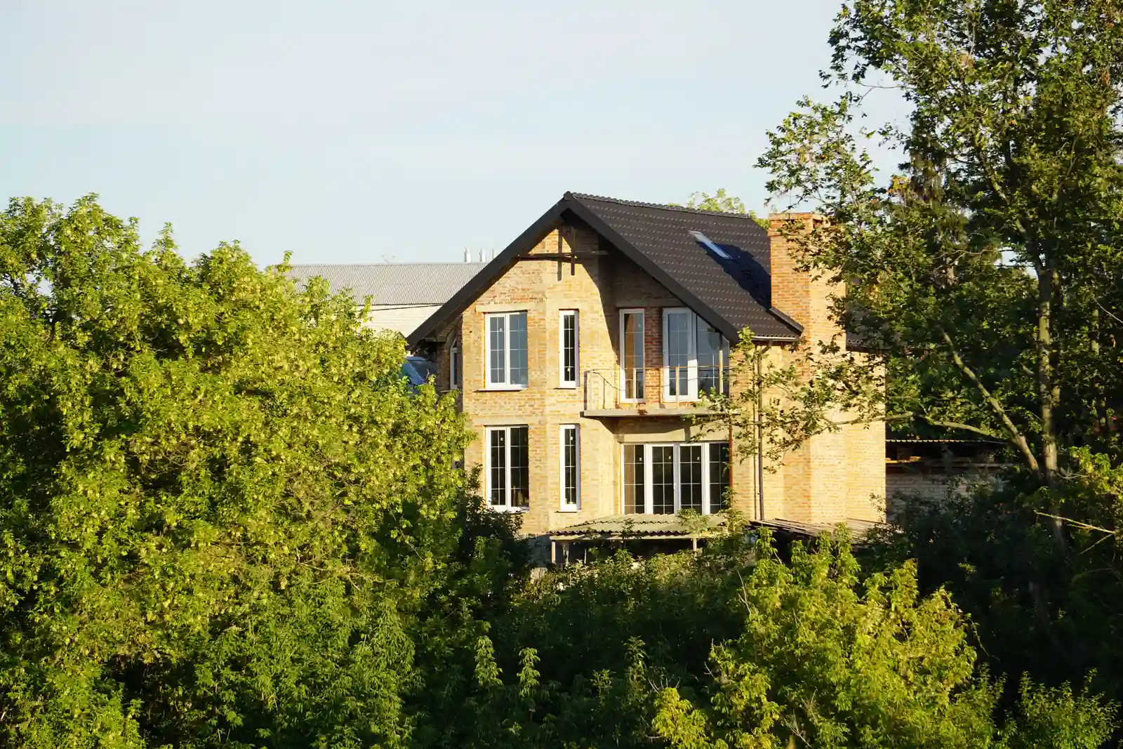 New custom masonry home exterior near Western Springs, IL