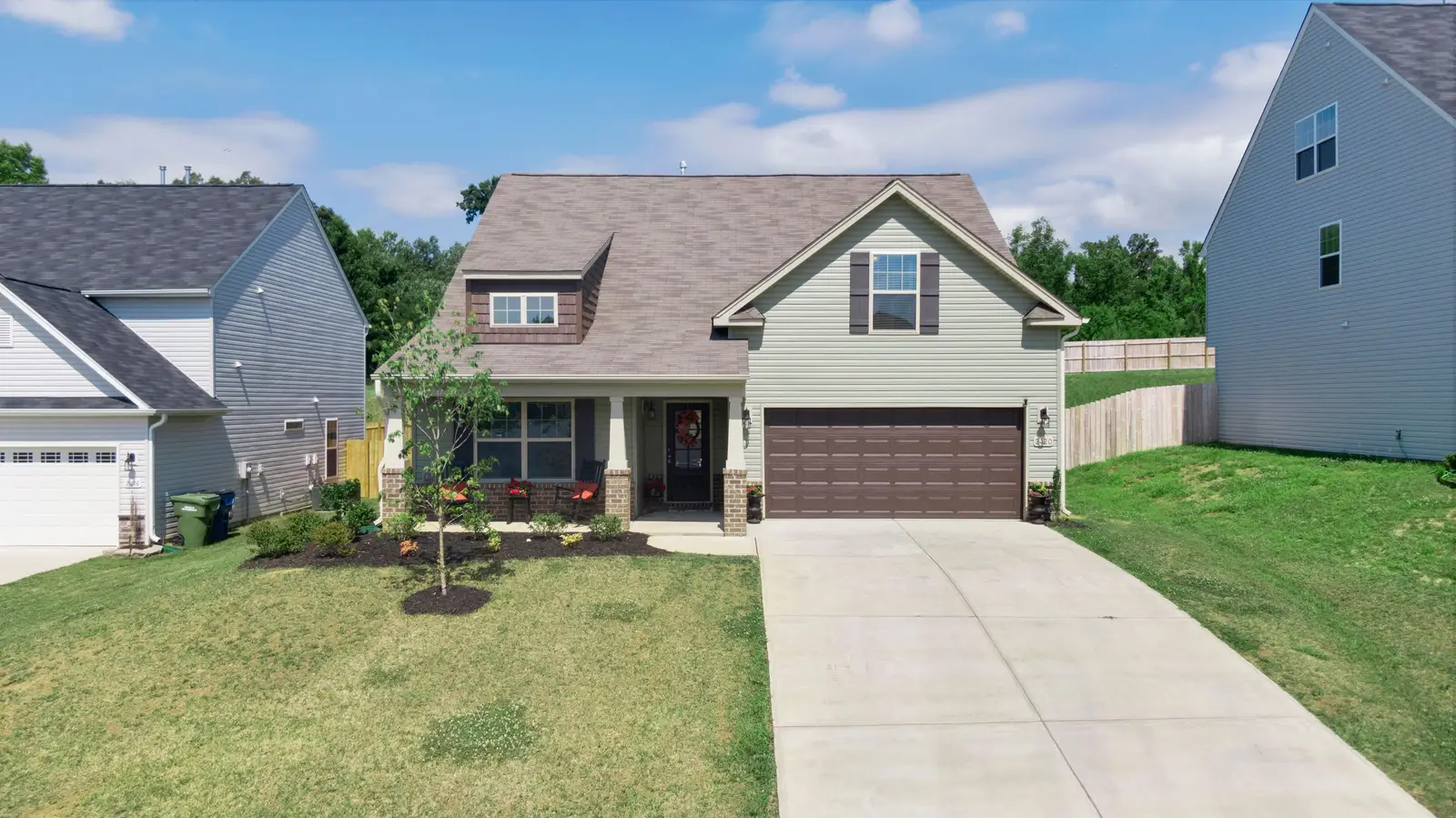 New custom masonry home exterior near Clarendon Hills, IL