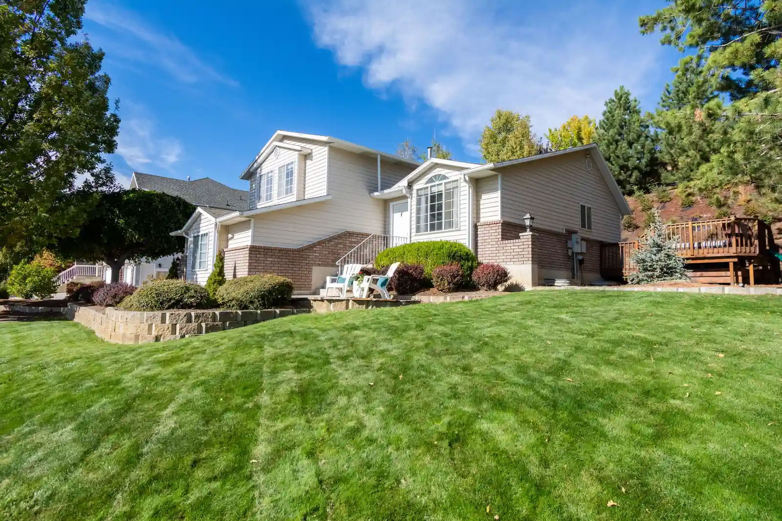 New custom masonry home exterior near Naperville, IL